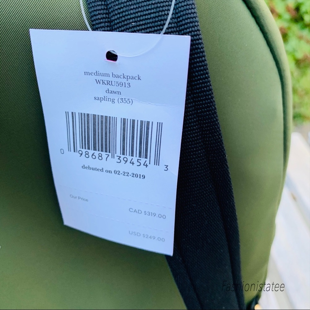 Kate spade medium dawn sapling nylon  backpack - Picture 5 of 8